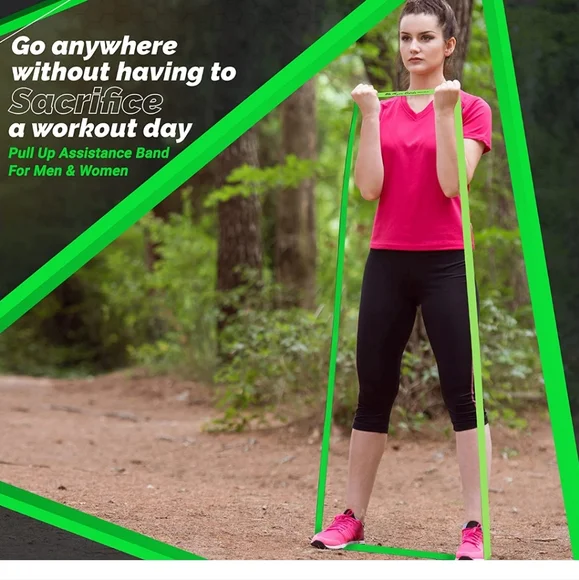 Physix Pull Up Assistance Bands - Looped Resistance Bands, Workout Rubber Bands - Picture 2 of 8